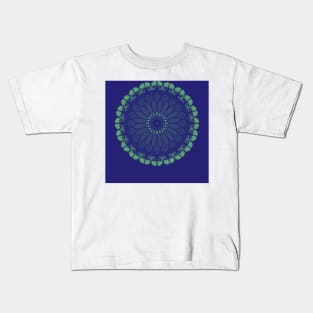 blue mandala Kids T-Shirt